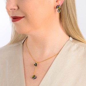 Paguro Upcycle Reclaimed Wood Necklace Pilosa Floral Design from Paguro Upcycle