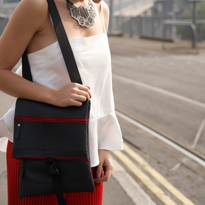Jen Recycled Rubber Crossbody Bag (6 Colours Available) from Paguro Upcycle