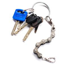 Recycled Bike Chain Keyring with Clasp via Paguro Upcycle