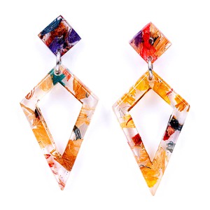 Trixie Statement Recycled Skateboard & Resin Earrings from Paguro Upcycle