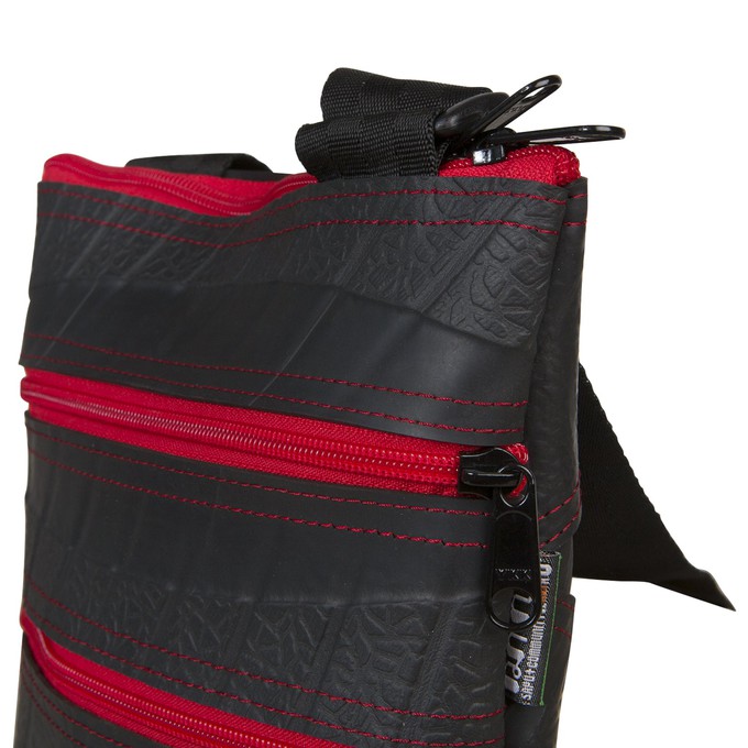 Maggie Upcycled Inner Tube Vegan Crossbody Bag - Eco Friendly from Paguro Upcycle