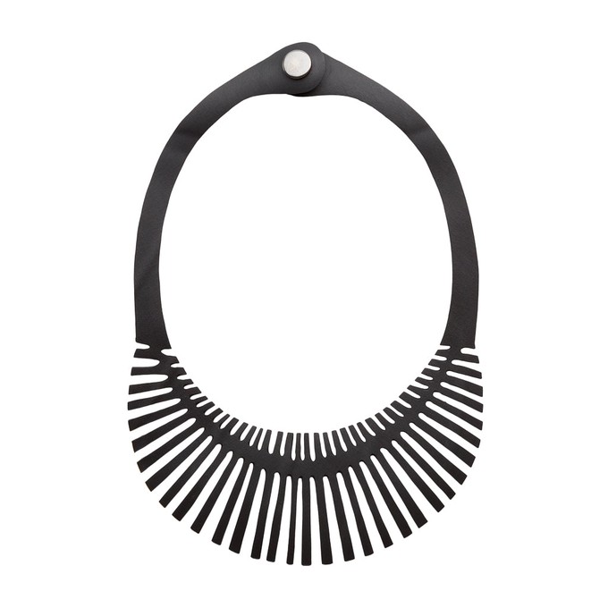Fishbone Upcycled Inner Tube Necklace from Paguro Upcycle
