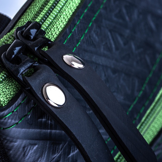 Maggie Upcycled Inner Tube Vegan Crossbody Bag - Eco Friendly from Paguro Upcycle