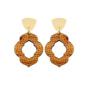 Herangan Recycled Wood Earrings from Paguro Upcycle