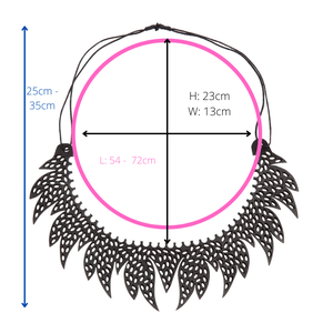 Upcycled Sunburst Inner Tube Necklace - Eco Jewelry from Paguro Upcycle