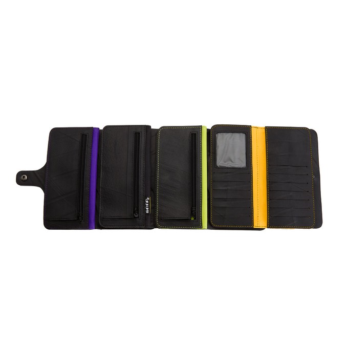 Aurore Recycled Rubber Vegan Purse Wallet from Paguro Upcycle