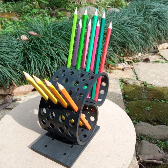 Dotty Multi Design Eco-Friendly Pencil/Pen Holder from Paguro Upcycle