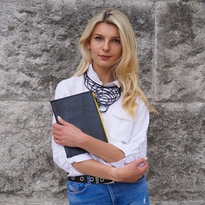 Lewis Essential Medium Flat Vegan Pouch - Eco Travel Pouch from Paguro Upcycle