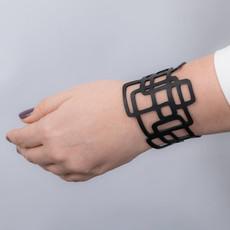 Belinda Geometric Recycled Rubber Bracelet via Paguro Upcycle