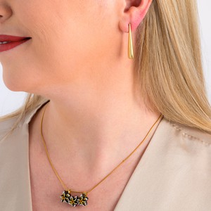 Jelani Teardrop Recycled Brass Earrings from Paguro Upcycle