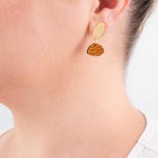 Blarak Sahirit Recycled Wood Earrings via Paguro Upcycle