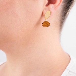 Blarak Sahirit Recycled Wood Earrings from Paguro Upcycle