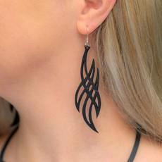 Vela Upcycled Inner Tube Earrings via Paguro Upcycle