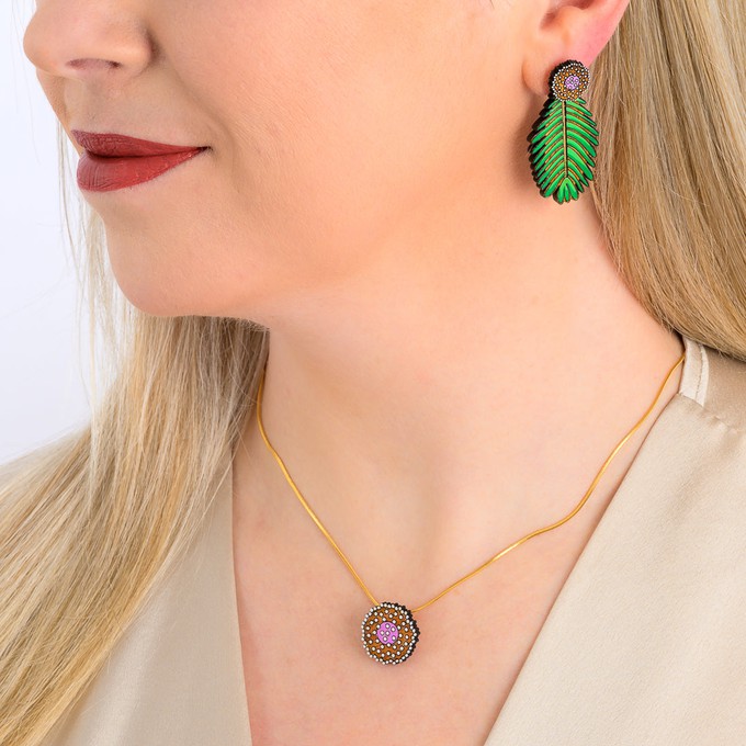 Paguro Upcycle Mimosa Reclaimed Wood Earrings from Paguro Upcycle