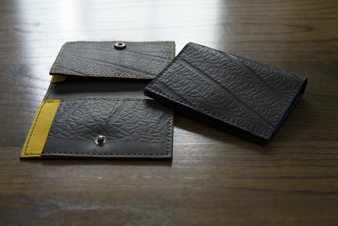 Walter Vegan Recycled Rubber Slim Card Holder from Paguro Upcycle