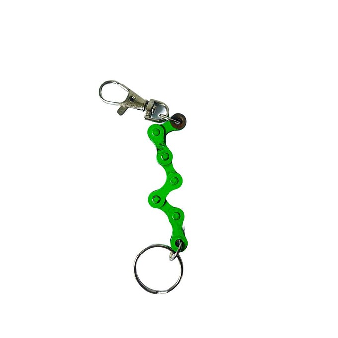 Recycled Bike Chain Keyring with Clasp from Paguro Upcycle