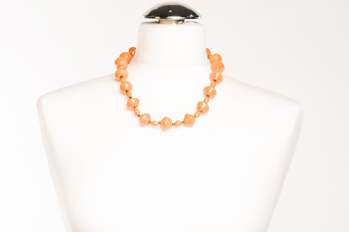 Necklace with large and small paper beads "Massai" from PEARLS OF AFRICA