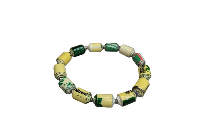 Bracelet made of cylindrical paper beads "Kribi" from PEARLS OF AFRICA