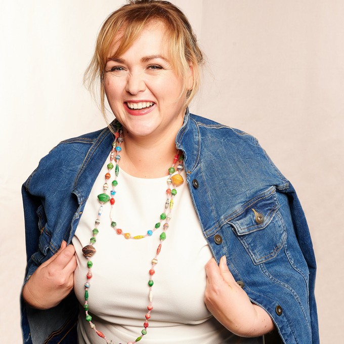 Hippie necklace with paper beads "Katogo Africa" from PEARLS OF AFRICA