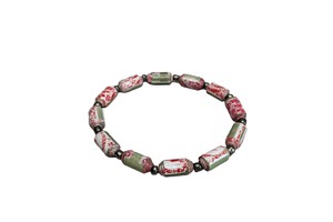 Bracelet made of cylindrical paper beads "Kribi" from PEARLS OF AFRICA