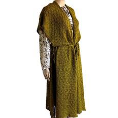 Poncho Tunic Olive Green - Apaca wool - Beautiful Handmade via Quetzal Artisan