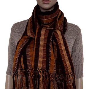 Scarf with Fringes Terracotta - Handmade, Beautiful and Fair from Quetzal Artisan