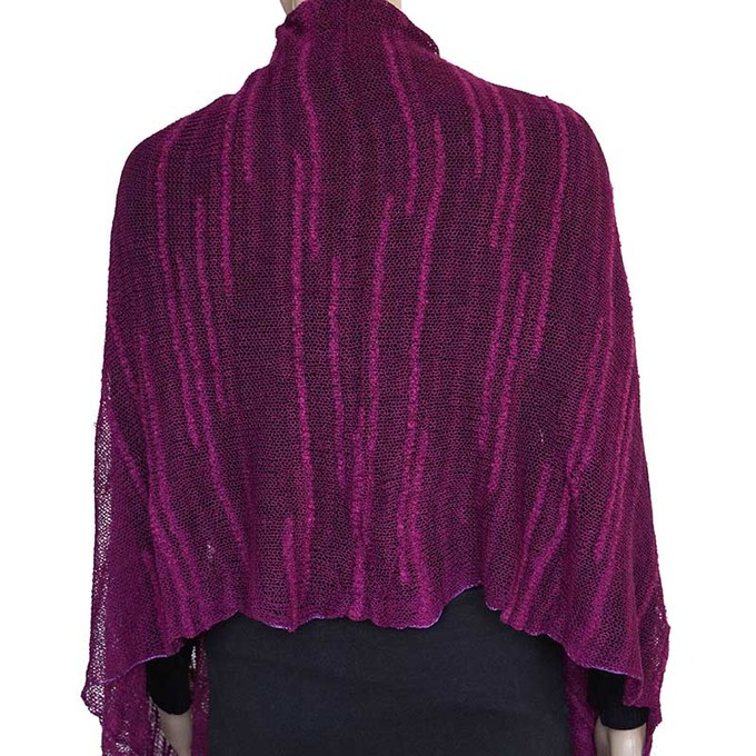 Shawl Fuchsia - Pima Cotton and Bamboo - Lovely and Versatile from Quetzal Artisan