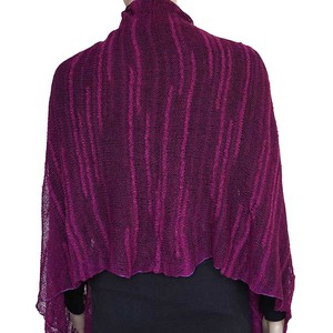 Shawl Fuchsia - Pima Cotton and Bamboo - Lovely and Versatile from Quetzal Artisan