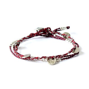 Bracelet Burgundy - 2 strands - Handmadel and Fairtrade from Quetzal Artisan