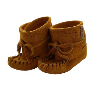 Kids Booties - Suede Moccasin Slippers for Babies Toddlers from Quetzal Artisan