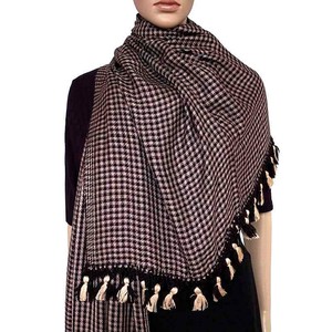 Shawl Deep Purple - Oversized - Fashionable and Fairtrade from Quetzal Artisan