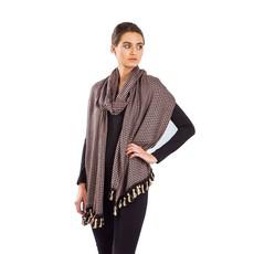 Shawl Deep Purple - Oversized - Fashionable and Fairtrade via Quetzal Artisan