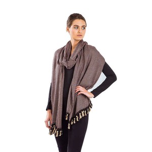 Shawl Deep Purple - Oversized - Fashionable and Fairtrade from Quetzal Artisan