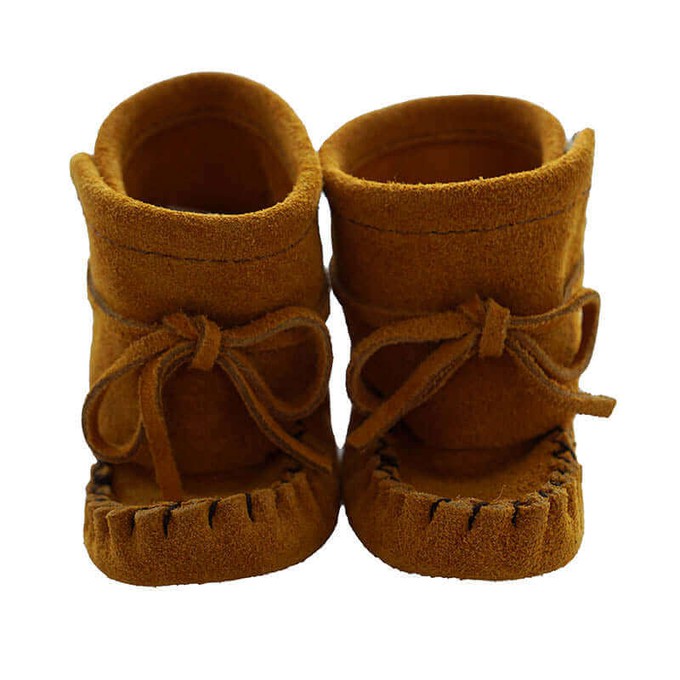 Kids Booties - Suede Moccasin Slippers for Babies Toddlers from Quetzal Artisan