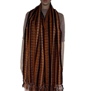 Scarf with Fringes Terracotta - Handmade, Beautiful and Fair from Quetzal Artisan