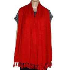Shawl Red - Natural Dyes - Stylish, Ecofriendly & Fairtrade via Quetzal Artisan