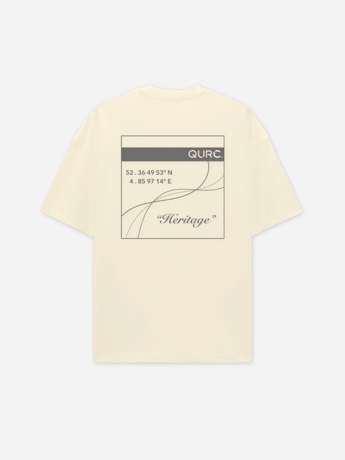 Tee - Heritage Off White from QURC. amsterdam