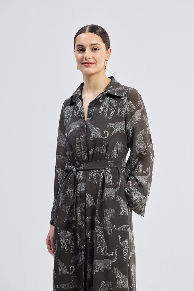 Relaxed-fit Shirt Dress in Animal Print from Reistor