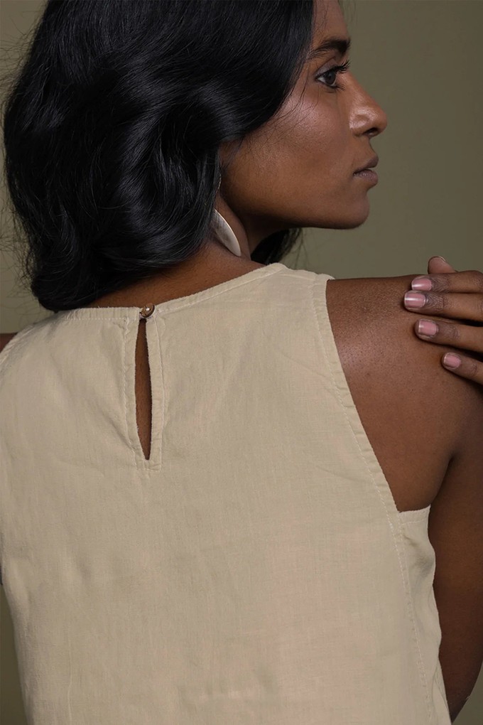 Reading Tea Leaves Dress in Neutral Beige from Reistor