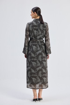 Relaxed-fit Shirt Dress in Animal Print from Reistor
