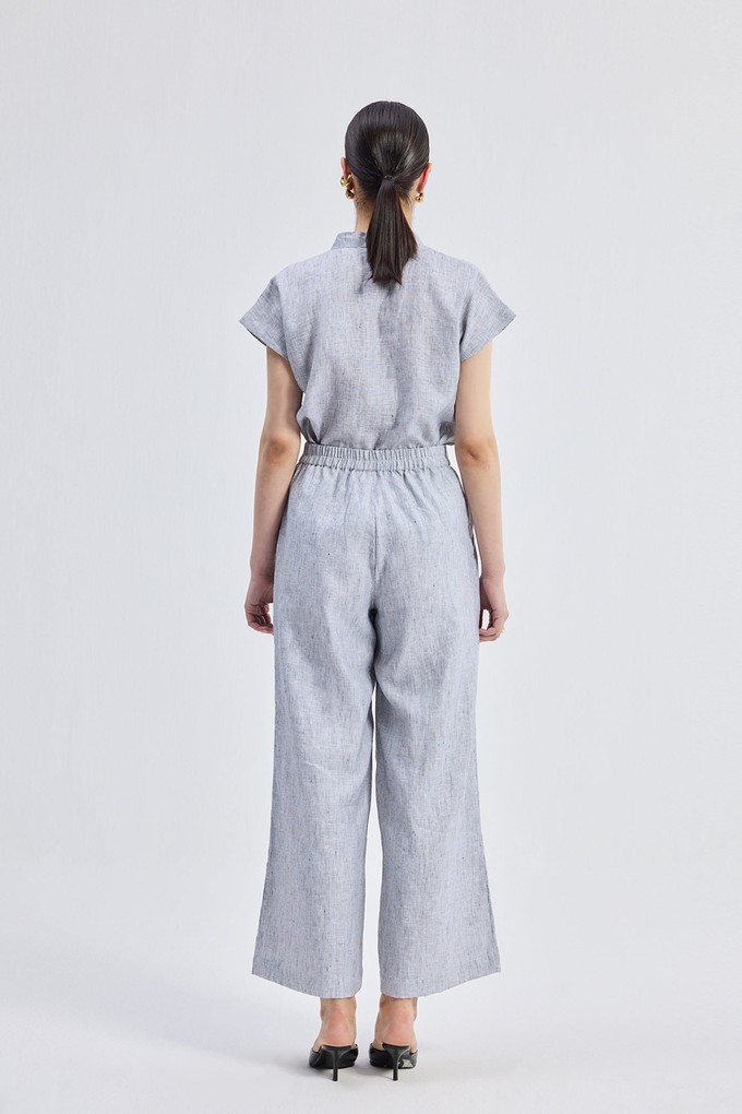 Relaxed-fit Shirt Set in Linen Stripes from Reistor