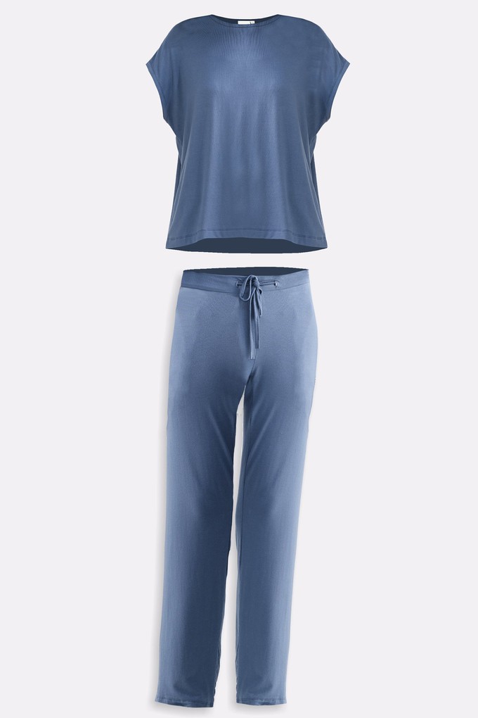 Relaxed Tee Set in Blue from Reistor