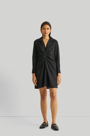 Front Twist Dress in Black from Reistor Front Twist Dress in Black from Reistor