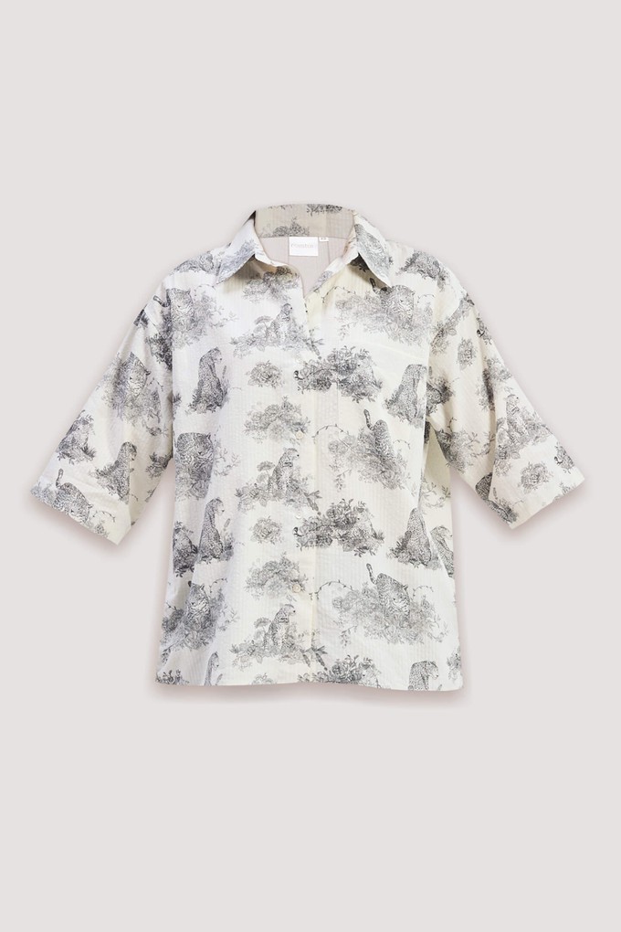 Oversized High-Low Shirt in Animal print from Reistor