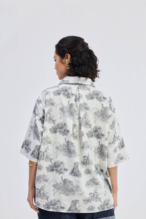Oversized High-Low Shirt in Animal print from Reistor