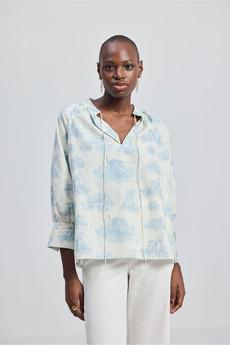 Relaxed-fit Shirt with Drawstring in Animal Print via Reistor