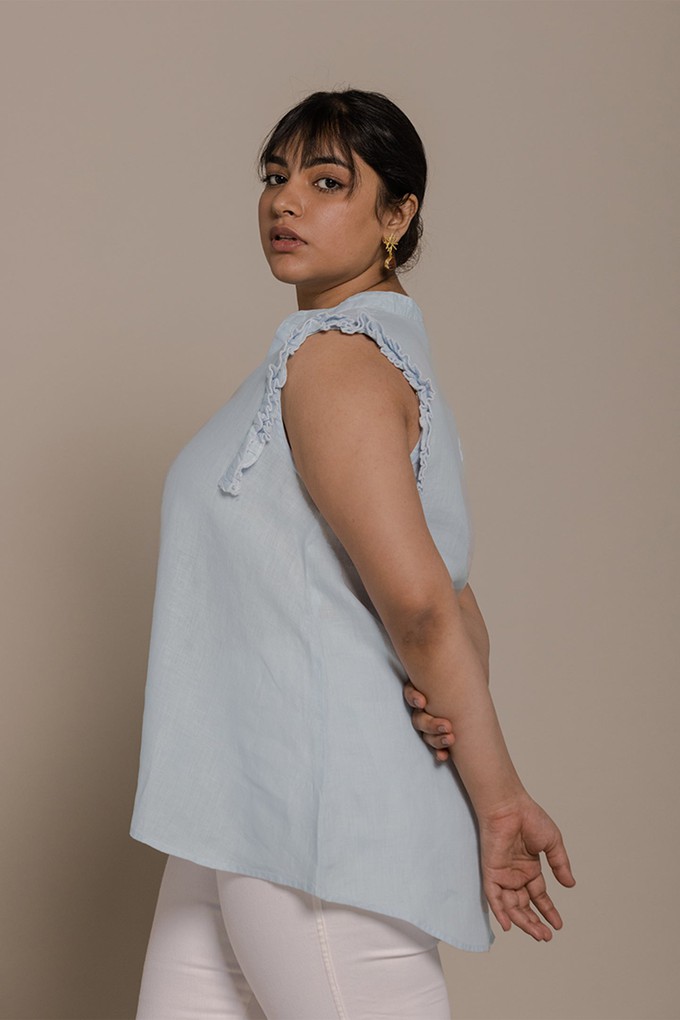 Wind in my Hair Shirt in Blue from Reistor