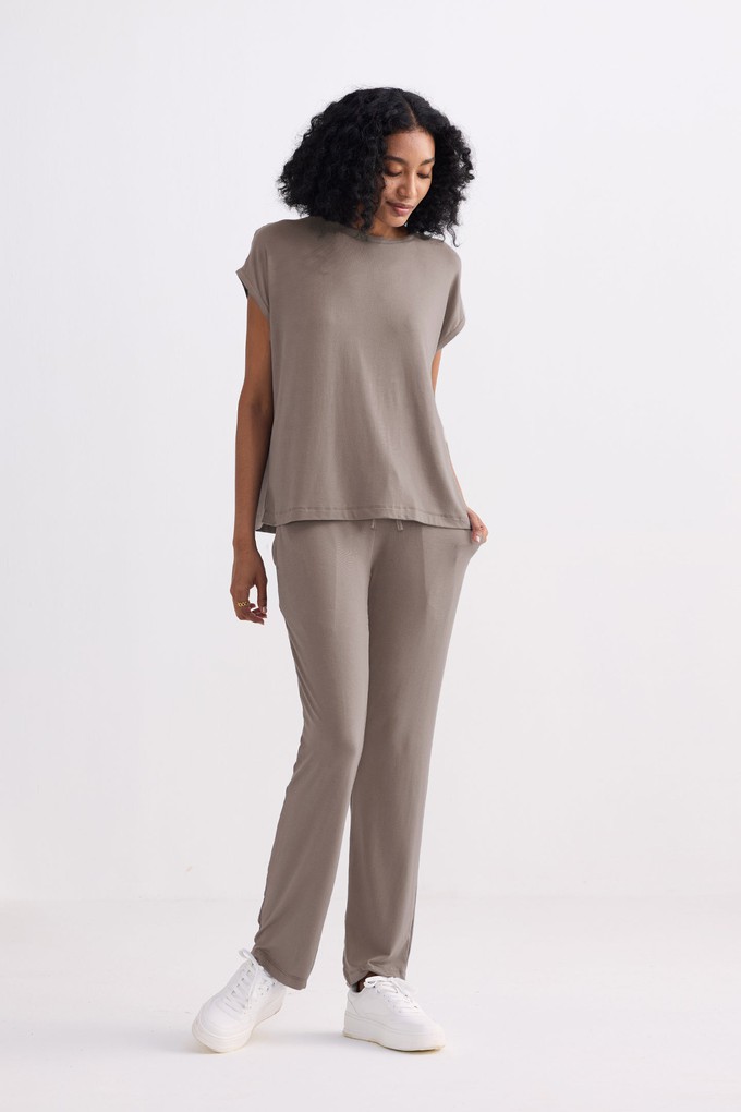 Wide Leg Pant in Brown from Reistor