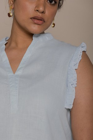 Wind in my Hair Shirt in Blue from Reistor