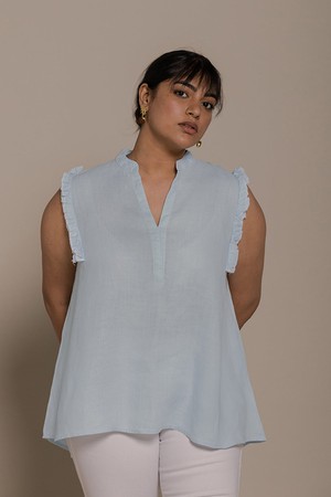 Wind in my Hair Shirt in Blue from Reistor